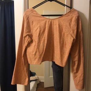 Whimsy and Row linen crop top